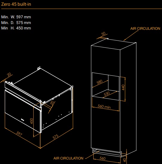 Встроенный вакууматор Irinox Zero 45 HZ452350009 (черное стекло/черный) (preview 9)