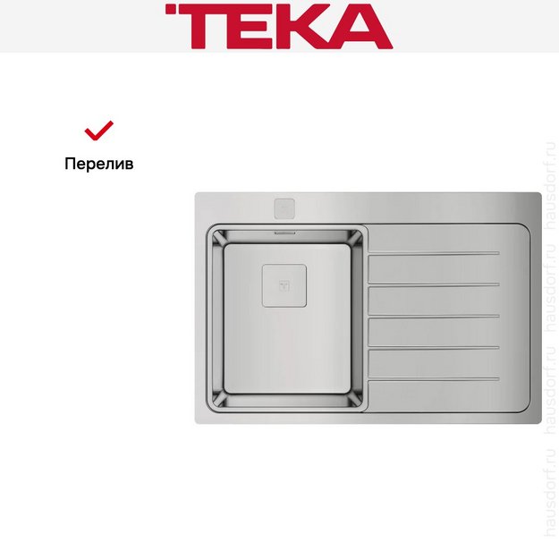 Мойка Teka ZENIT RS15 1B 1D R 78 POLISHED (preview 8)