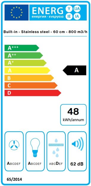 Встраиваемая вытяжка Falmec VIRGOLA NO-DROP TOUCH 60 (фото 8) Встраиваемая вытяжка Falmec VIRGOLA NO-DROP TOUCH 60 (preview 8)