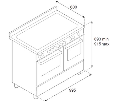 Варочный центр Bertazzoni PRO106L2ENET2 (preview 3)