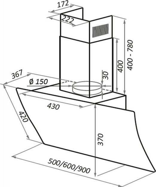 Кухонная вытяжка MAUNFELD Sky Star Chef 60 белый (preview 19)