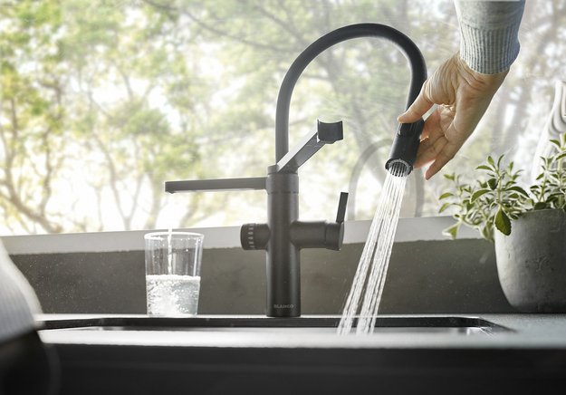 Смеситель 3-в-1 Blanco EVOL-S Pro Filter 526636 матовый черный (preview 6)