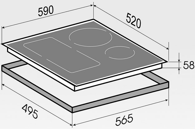 Индукционная варочная панель Zigmund Shtain CI 49.6 W (preview 5)