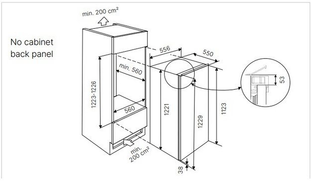 Встраиваемая холодильная камера Kuppersbusch FK 4550.0I (preview 2)