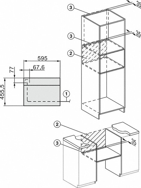 Компактный духовой шкаф с СВЧ Miele H7440BM OBSW новый с витрины (preview 5)