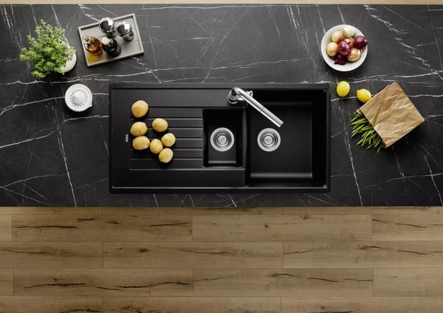 Мойка BLANCO ZIA 6 S Silgranit черный (preview 2)