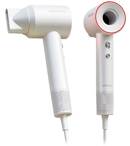 Настенный фен Meyvel MF12-1600 Белый (White) (preview 1)
