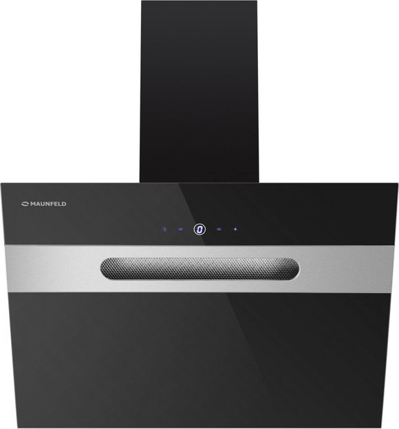 Кухонная вытяжка MAUNFELD Moon 60 черный\вставка сатин (preview 1)