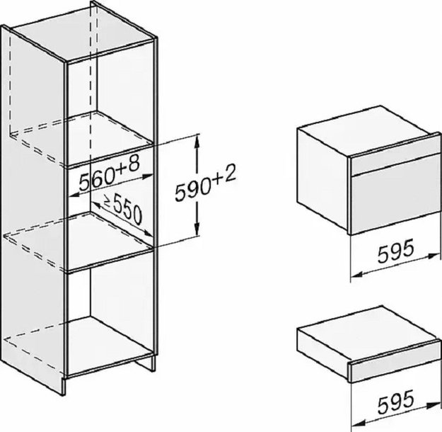 Встраиваемая пароварка Miele DG7440 EDST/CLST с витрины, новая (без коробки) (preview 5)