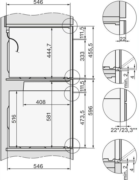 Компактный духовой шкаф с СВЧ Miele H7440 BMX Pearlbeige (preview 4)