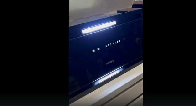 Встраиваемая вытяжка с выдвижным экраном Korting KHP 69617 DGN (video 2)