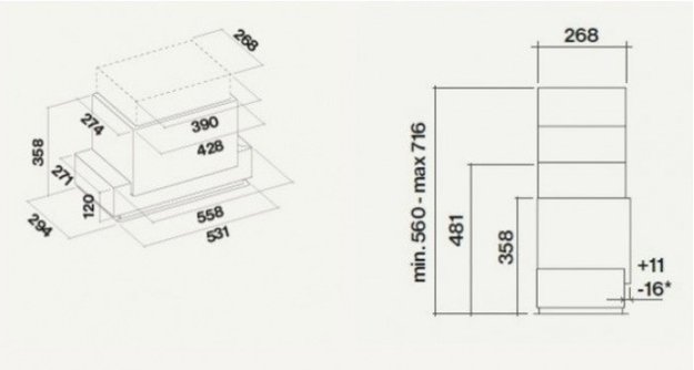 Встраиваемая вытяжка FALMEC E.ION GRUPPO INCASSO 50 (450) (preview 2)