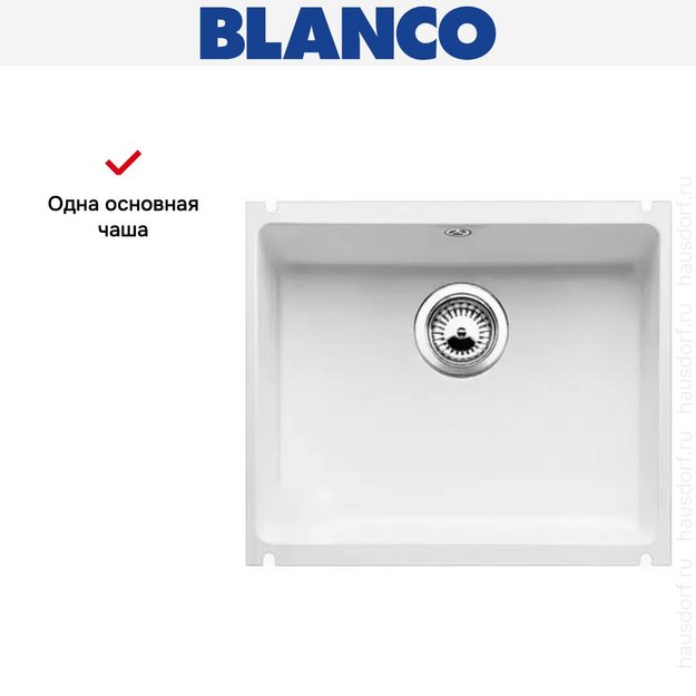 Мойка Blanco Subline 500-U матовый белый (preview 12)