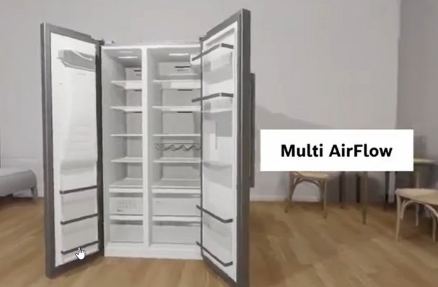 Холодильник с нижней морозильной камерой BOSCH KGN39AW32R (video 2)