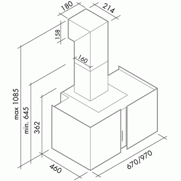 Вытяжка Falmec Mirabilia 97 Maia Vetro (800) ECP (preview 3)