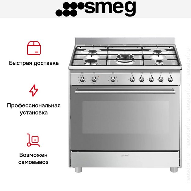 Варочный центр Smeg SX91GM (фото 4) Варочный центр Smeg SX91GM (preview 4)