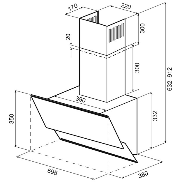 Вытяжка Krona IRMA A 600 white PB (preview 16)