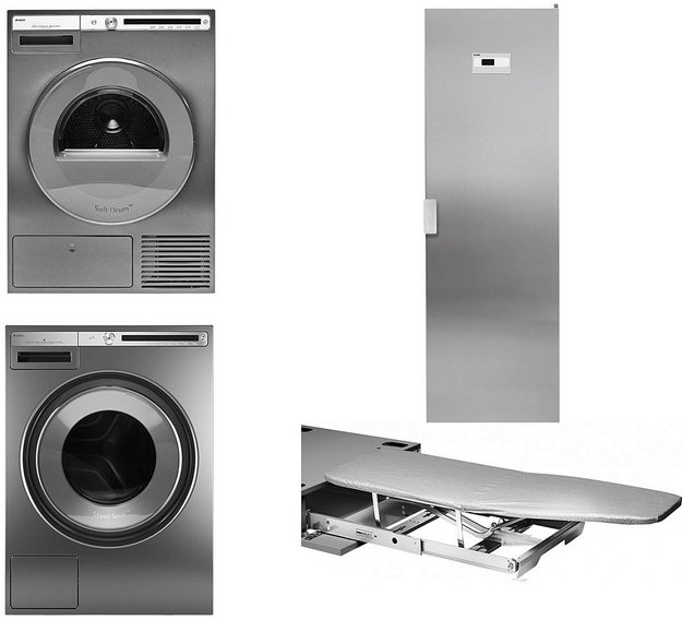 Asko Logic 23 (стиральная машина W4086C.T/3 + сушильная машина T408HD.T.P + сушильный шкаф DC7784 V.S + гладильная доска HI1153T) (preview 1)