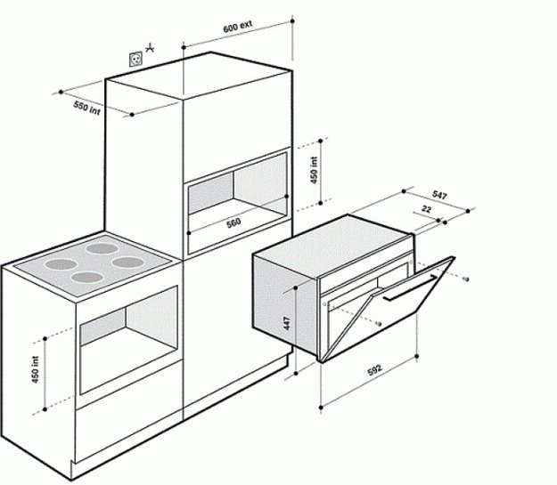 Микроволновая печь De Dietrich DME 1135 W (preview 2)