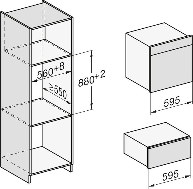 Встраиваемая комби-пароварка Miele DGC 7460 HCX Pearl beige (фото 9) Встраиваемая комби-пароварка Miele DGC 7460 HCX Pearl beige (preview 9)