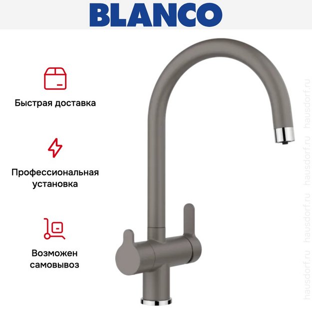 Смеситель Blanco TRIMA 526978 Silgranit серый (preview 5)
