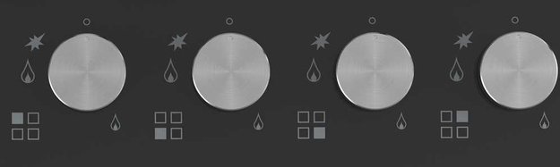 Газовая стеклянная варочная панель Korting HGG 6825 CTN (preview 3)