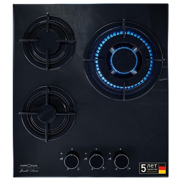 Газовая варочная поверхность KRONA CORTESIA 45 BL (preview 3)