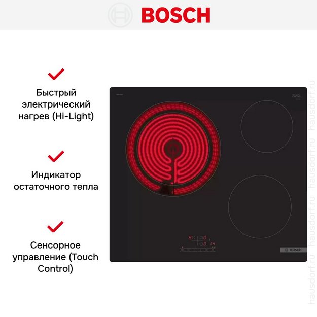 Электрическая варочная панель Bosch PKK611BB2E (preview 6)