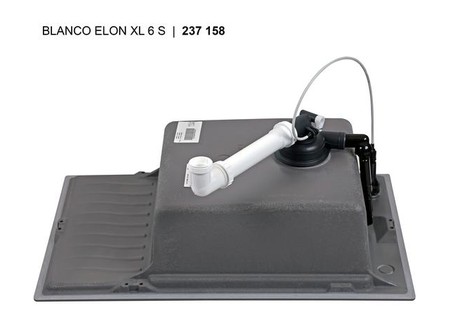 Мойка Blanco Elon XL 6S антрацит клапан-автомат InFino 524834 (preview 4)