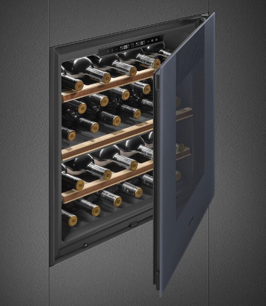 Встраиваемый холодильный шкаф для вина Smeg CVI129G (фото 3) Встраиваемый холодильный шкаф для вина Smeg CVI129G (preview 3)