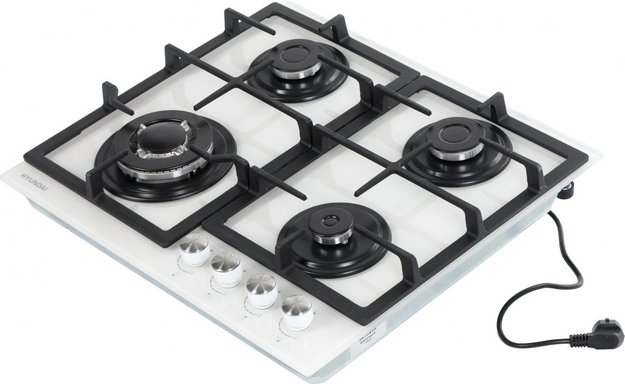 Газовая варочная панель Hyundai HHG 6436 WG (фото 2) Газовая варочная панель Hyundai HHG 6436 WG (preview 2)