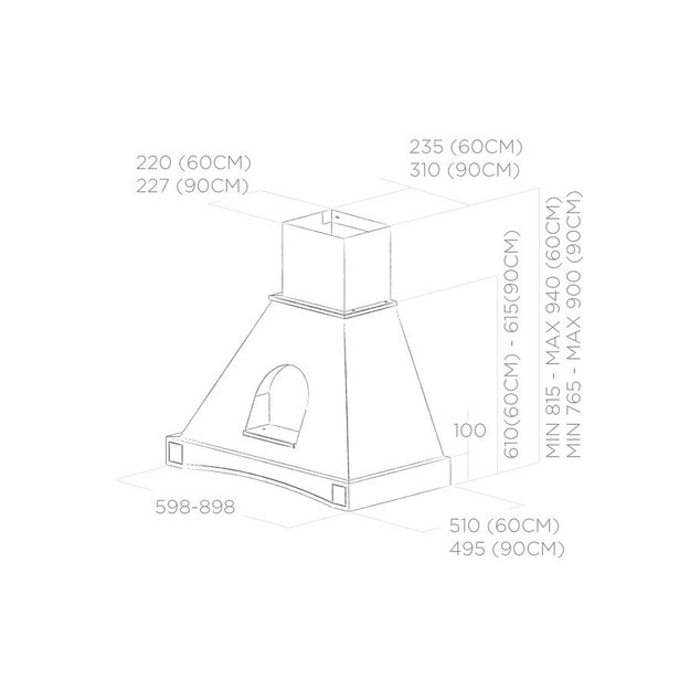 Вытяжка ELICA MENSOLA WH/A/90 FRASSINO (preview 4)
