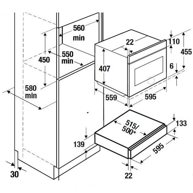 Встраиваемый подогреватель посуды Kuppersbusch CSW 6800.0 G5 Black Velvet (preview 2)
