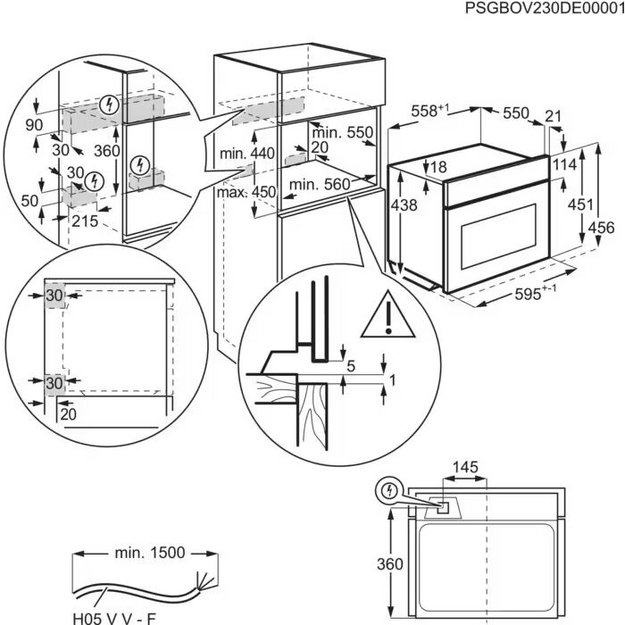 Компактный духовой шкаф AEG NKK9N821T (preview 7)