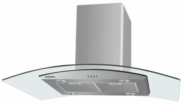Кухонная вытяжка MAUNFELD Ancona PlusA 90 нержавеющая сталь\прозрачное стекло (preview 1)