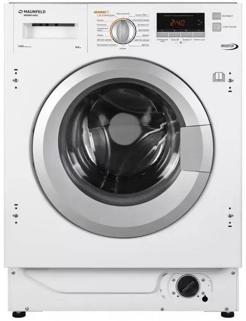 Встраиваемая стиральная машина с сушкой и инвертором MAUNFELD MBWM1486S (фото 1) Встраиваемая стиральная машина с сушкой и инвертором MAUNFELD MBWM1486S (preview 1)