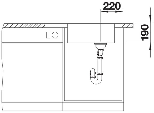 Мойка BLANCO ELON XL 6 S мягкий белый, клапан-автомат (preview 5)