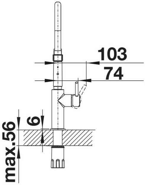 Смеситель Blanco CATRIS-S Flexo черная сталь (preview 6)