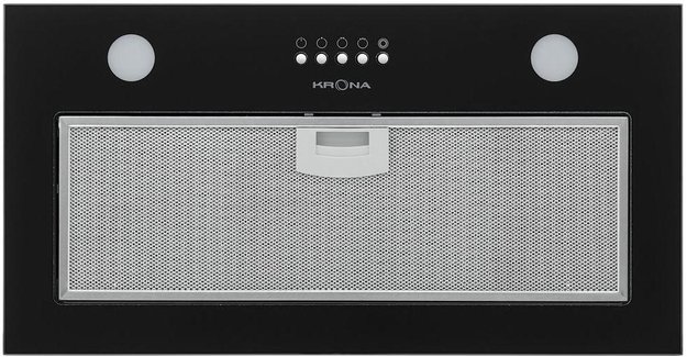 Встраиваемая вытяжка Krona LUISA 600 GLASS BLACK PB (preview 1)