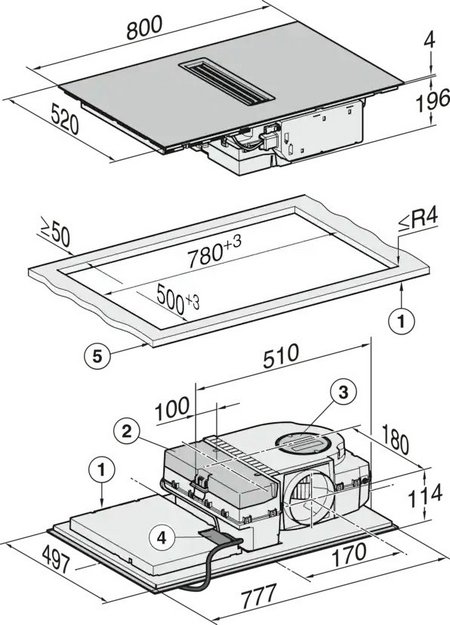 Варочная панель Miele KMDA 7473 FL-U (фото 6) Варочная панель Miele KMDA 7473 FL-U (preview 6)
