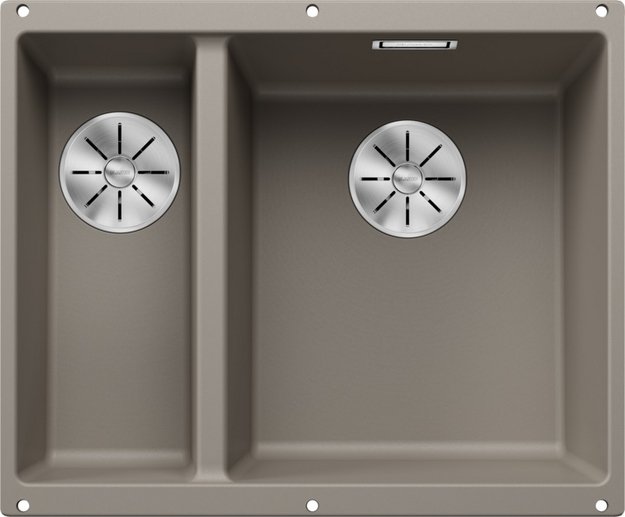 Мойка BLANCO SUBLINE 340/160-U Silgranit серый беж, чаша справа (preview 1)