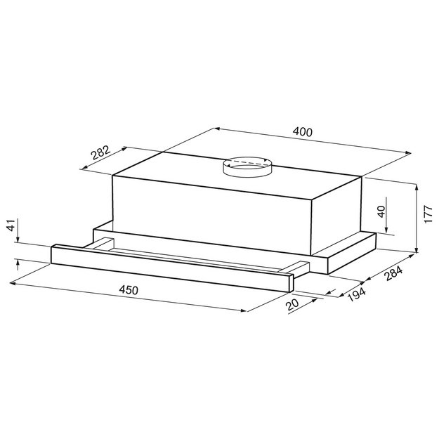 Встраиваемая вытяжка KRONA KAMILLA F 450 black (preview 14)