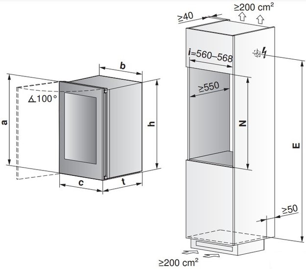Встраиваемый винный шкаф V-ZUG WineCooler V4000 90 WC4T-51102 R платина (preview 3)