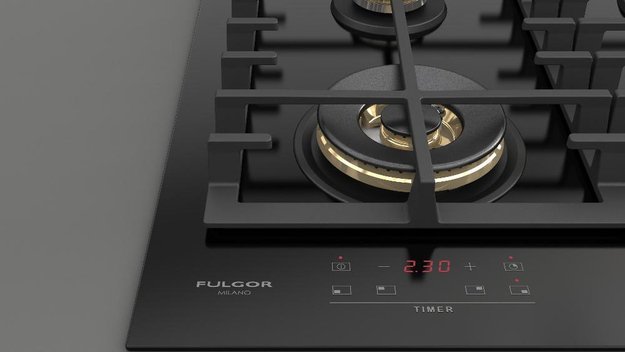 Газовая варочная панель Fulgor Milano FCLH 604 G T WK BK (preview 7)