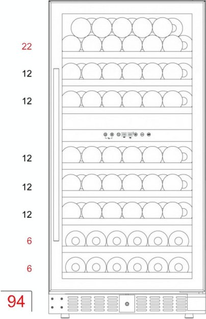 Винный шкаф Dunavox DX-94.270DCK (preview 4)