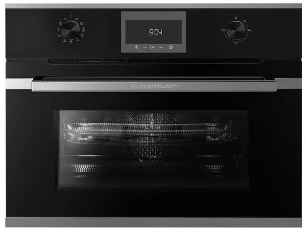 Компактный духовой шкаф с микроволнами Kuppersbusch CBM 6330.0 S3 Silver Chrome (preview 1)