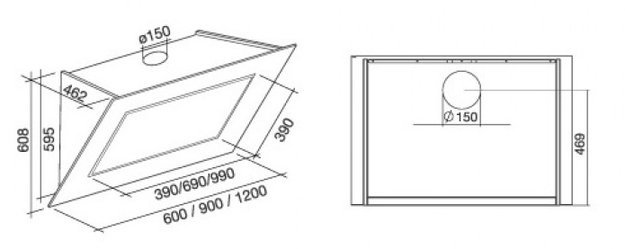 Вытяжка Falmec Quasar 90 Vetro (800) STEC white (preview 4)