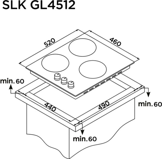 Газовая варочная панель Schaub Lorenz SLK GL4512 (preview 7)