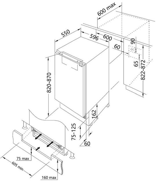 Встраиваемая морозильная камера Korting KSI 8217 F (preview 7)