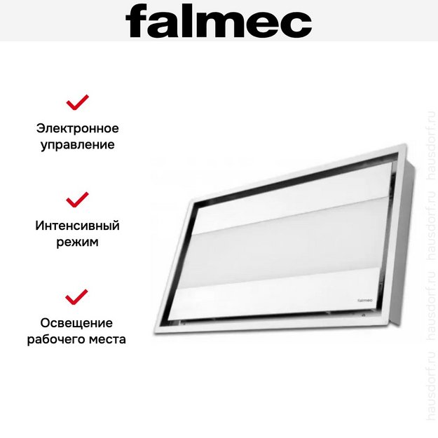 Встраиваемая вытяжка Falmec Nuvola isola 90 white (preview 4)